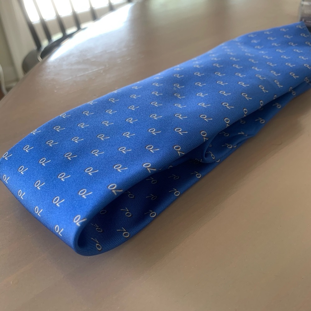 Battistoni Tie “70’s” series Royal Blue. Perfect!